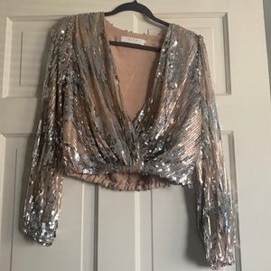 Sequin top!